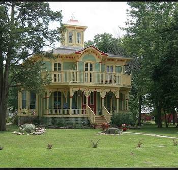 Пример дома в викторианском стиле