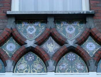 Пример фасада бирюзового цвета