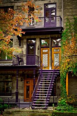 Фиолетовый дом  в английском стиле.