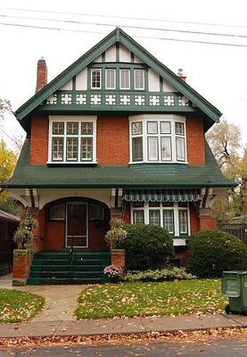 Фото дома бирюзового цвета в кантри стиле