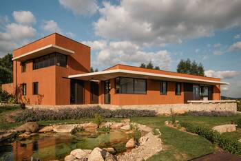 Вариант коттеджа в прерий стиле