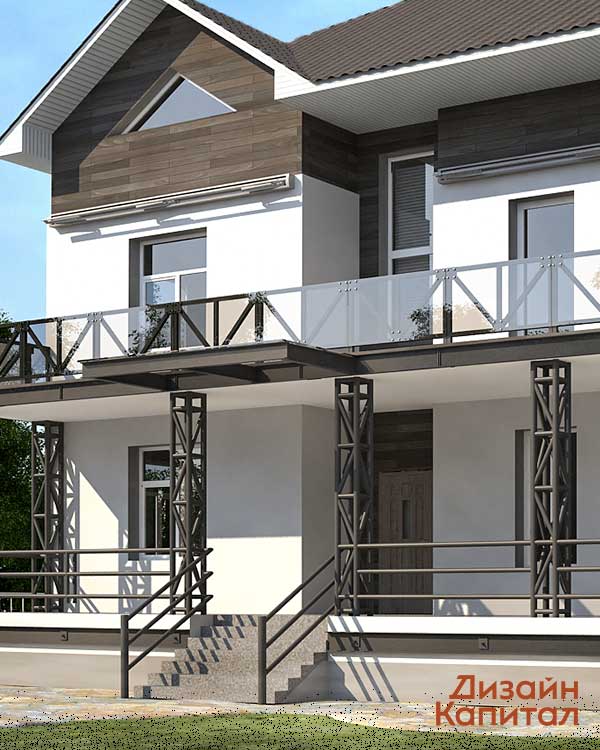 3d дизайн фасада дома