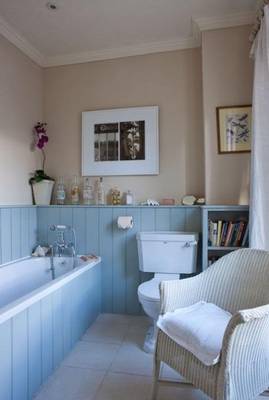 Фото ванной комнаты в доме в стиле кантри.