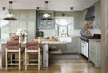 Дизайн интерьера кухни в скандинавском стиле.